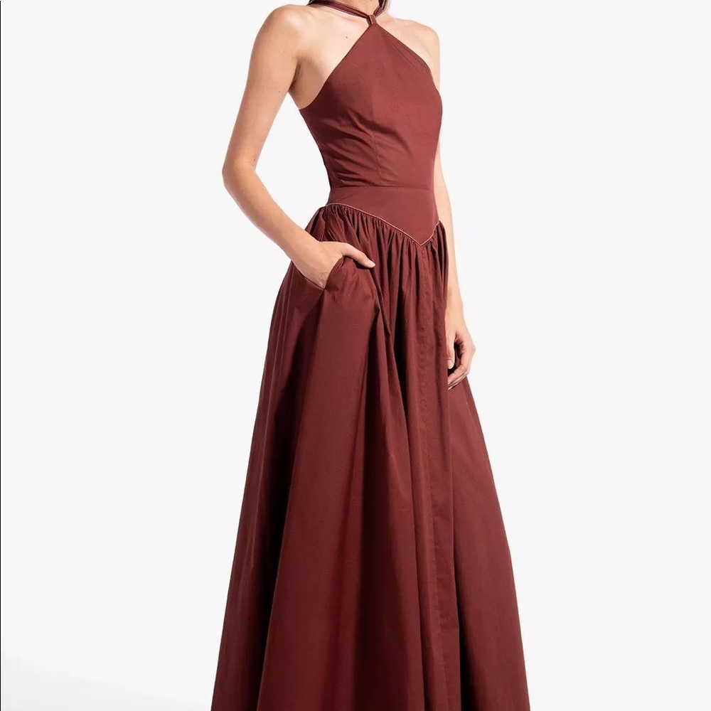 STAUD “NATASHA” DRESS IN MERLOT SIZE 12